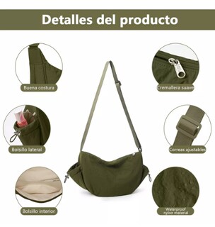 Foto 3 | Bolso Crossbody Xtellar Para Mujer Color Verde