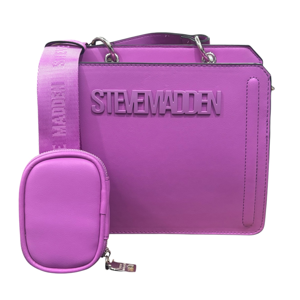Bolsa Shoulder Bevelyn Berry Steve Madden Color Magenta