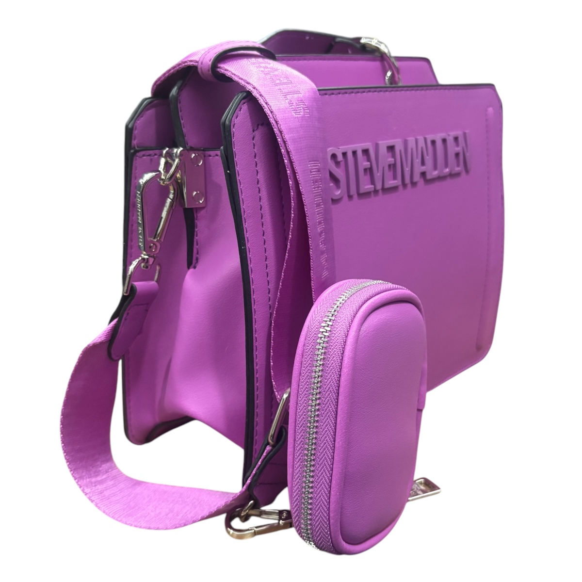 Foto 3 pulgar | Bolsa Shoulder Bevelyn Berry Steve Madden Color Magenta