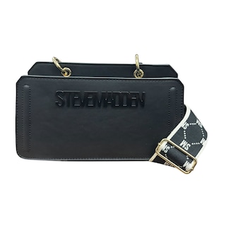 Foto 2 | Bola Shoulder Mini Steve Madden Color Negro Con Doble Asa, Son Ajustables Y Desmontables