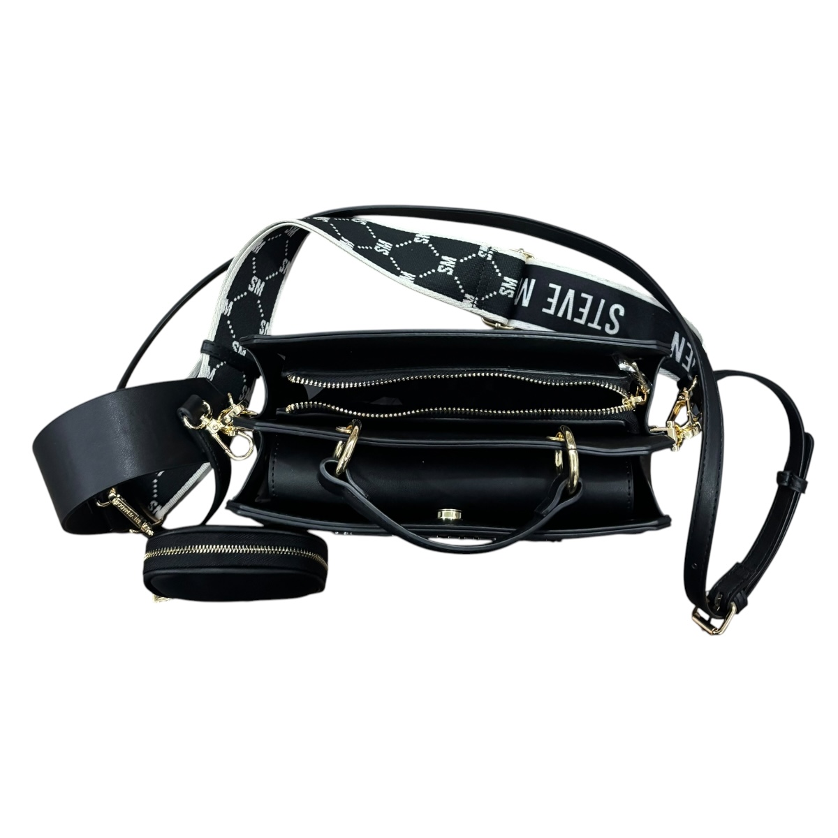 Foto 5 pulgar | Bolsa Shoulder Bevelyn-s Steve Madden Color Negro
