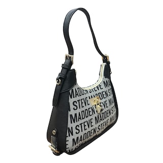 Foto 2 | Bolsa Shoulder Steve Madden Jacquard Color Gris Con Letras Negras