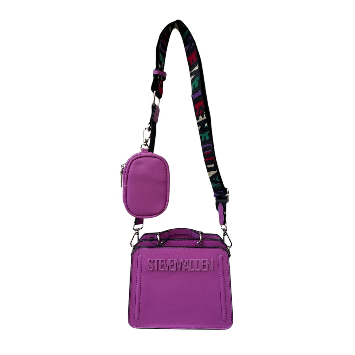 Foto 4 | Bolsa Para Dama Steve Madden Bevelymm Mini Berry