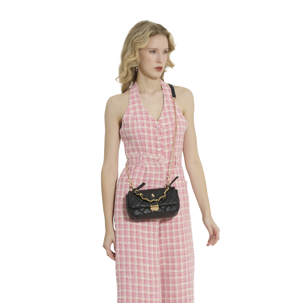 Foto 5 pulgar | Crossbody Hpc Polo Color Negro