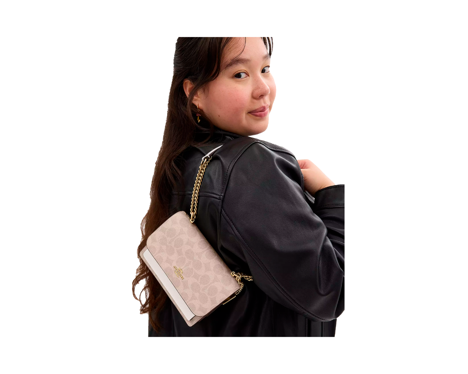 Foto 4 | Bolsa Coach Mini Klare Crossbody Bag Signature Canvas Cw206 Color Beige