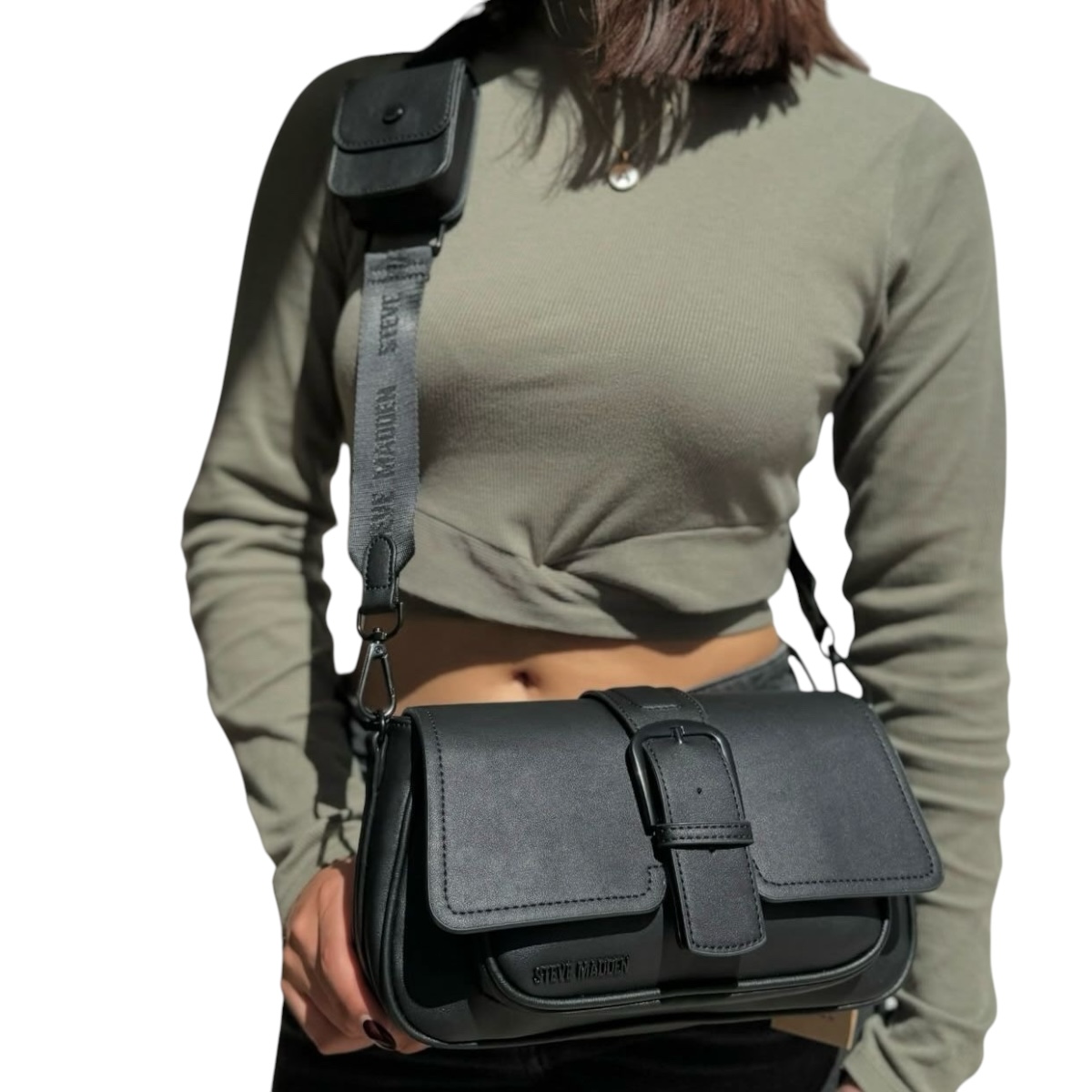 Foto 7 pulgar | Bolsa Steve Madden Black B Charlie para Dama