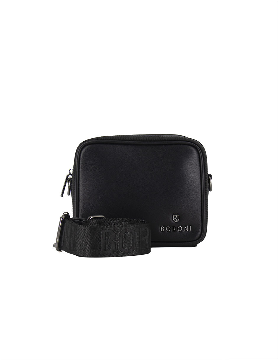 Foto 2 pulgar | Bandolera Crossbody Boroni Negro Correa Ajustable