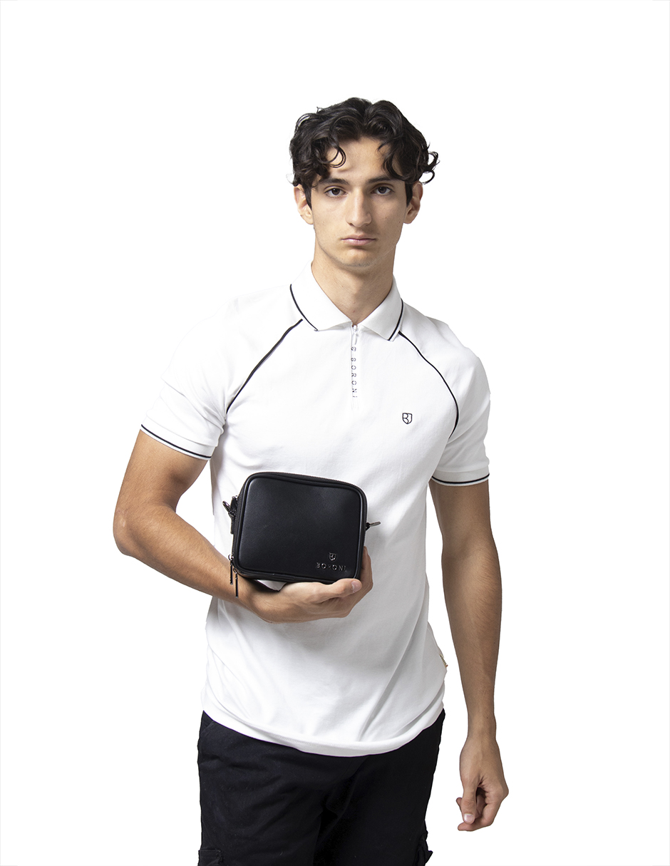 Foto 6 pulgar | Bandolera Crossbody Boroni Negro Correa Ajustable