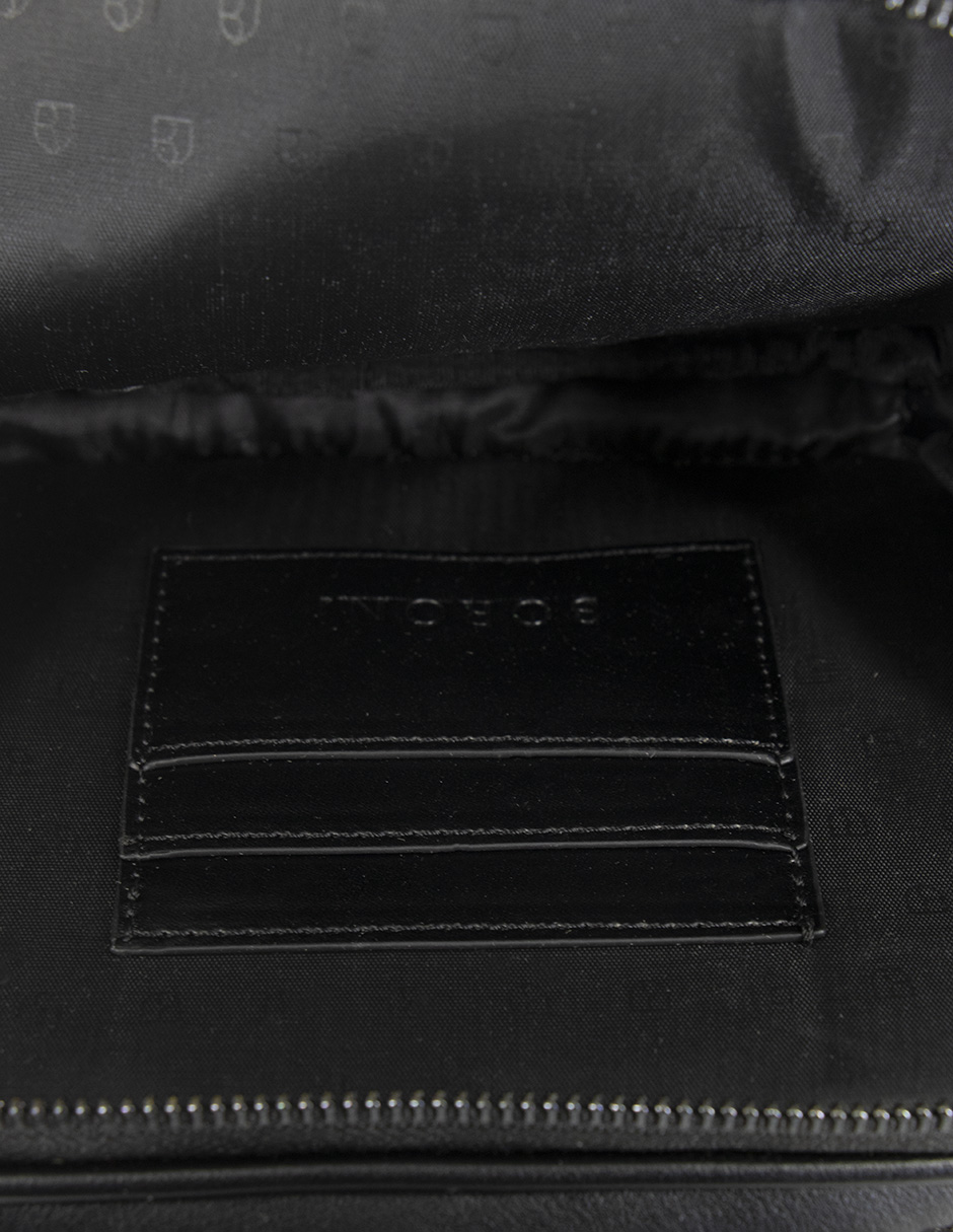Foto 7 pulgar | Bandolera Crossbody Boroni Negro Correa Ajustable