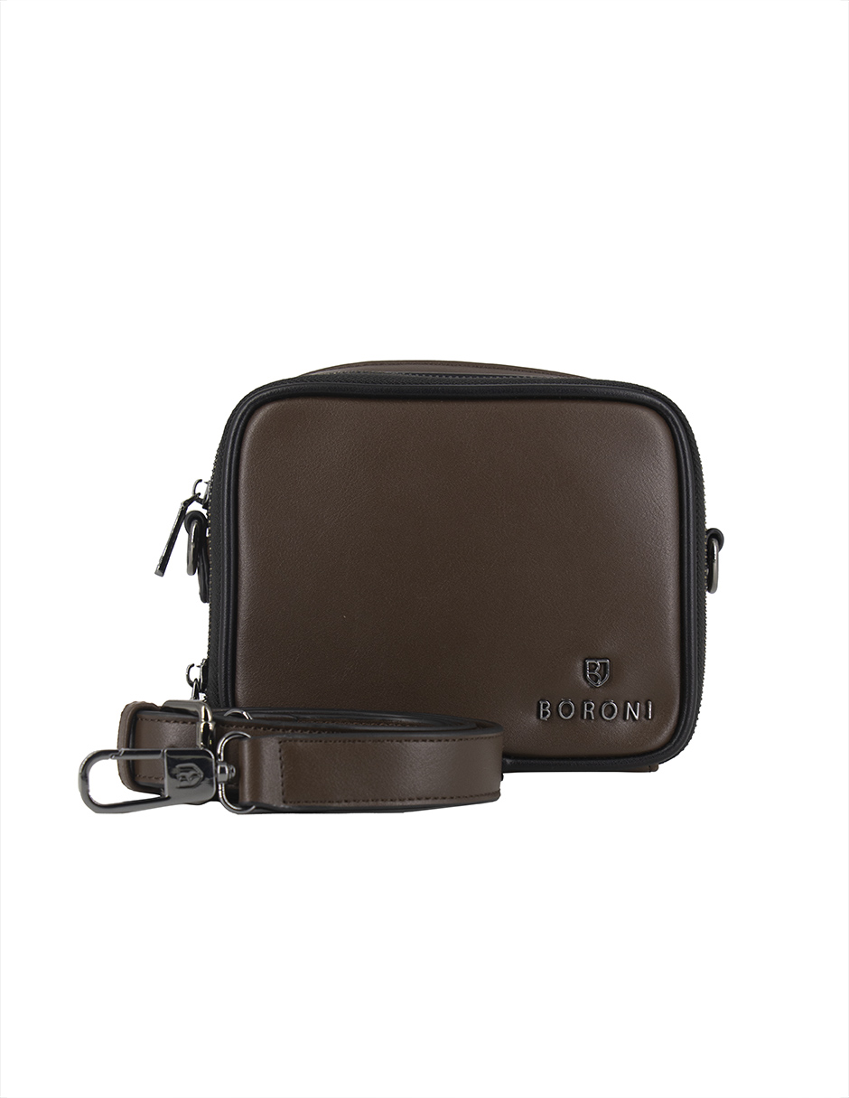 Bandolera Crossbody Boroni Café Correa Ajustable