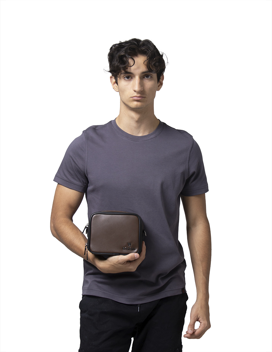 Foto 5 | Bandolera Crossbody Boroni Café Correa Ajustable