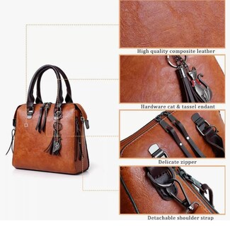 Foto 2 | Set 4 Bolsas Mujer Moda Cartera Crossbody Bandolera Tote Pu Xtellar