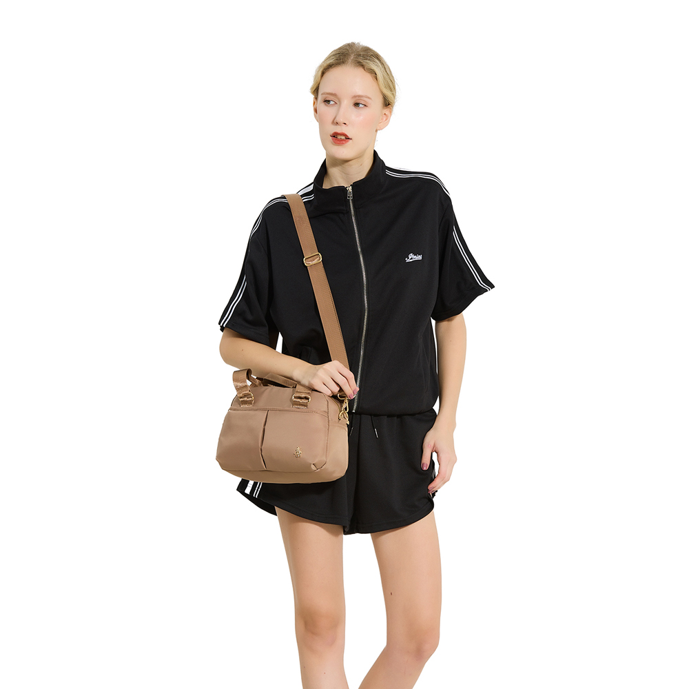 Foto 5 pulgar | Crossbody Hpc Polo Color Cenizo