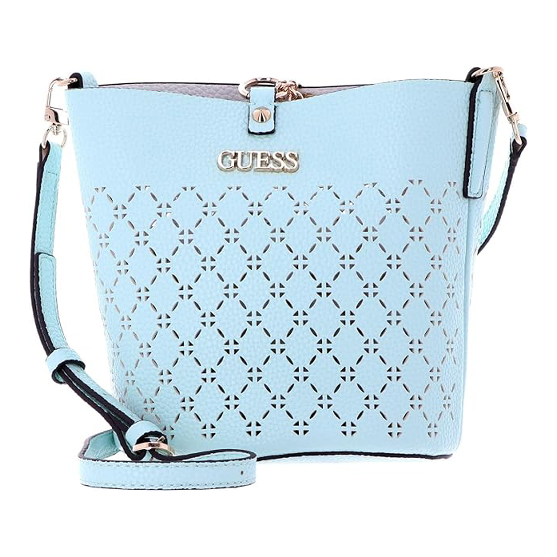Foto 3 pulgar | Bolsa Doble Crossbody Guess Verde