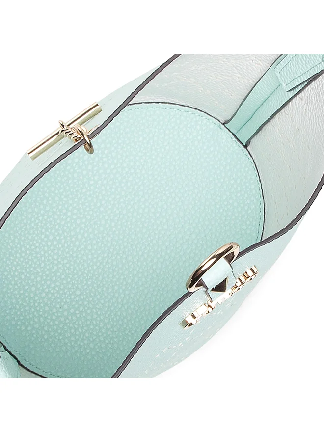 Foto 7 pulgar | Bolsa Doble Crossbody Guess Verde