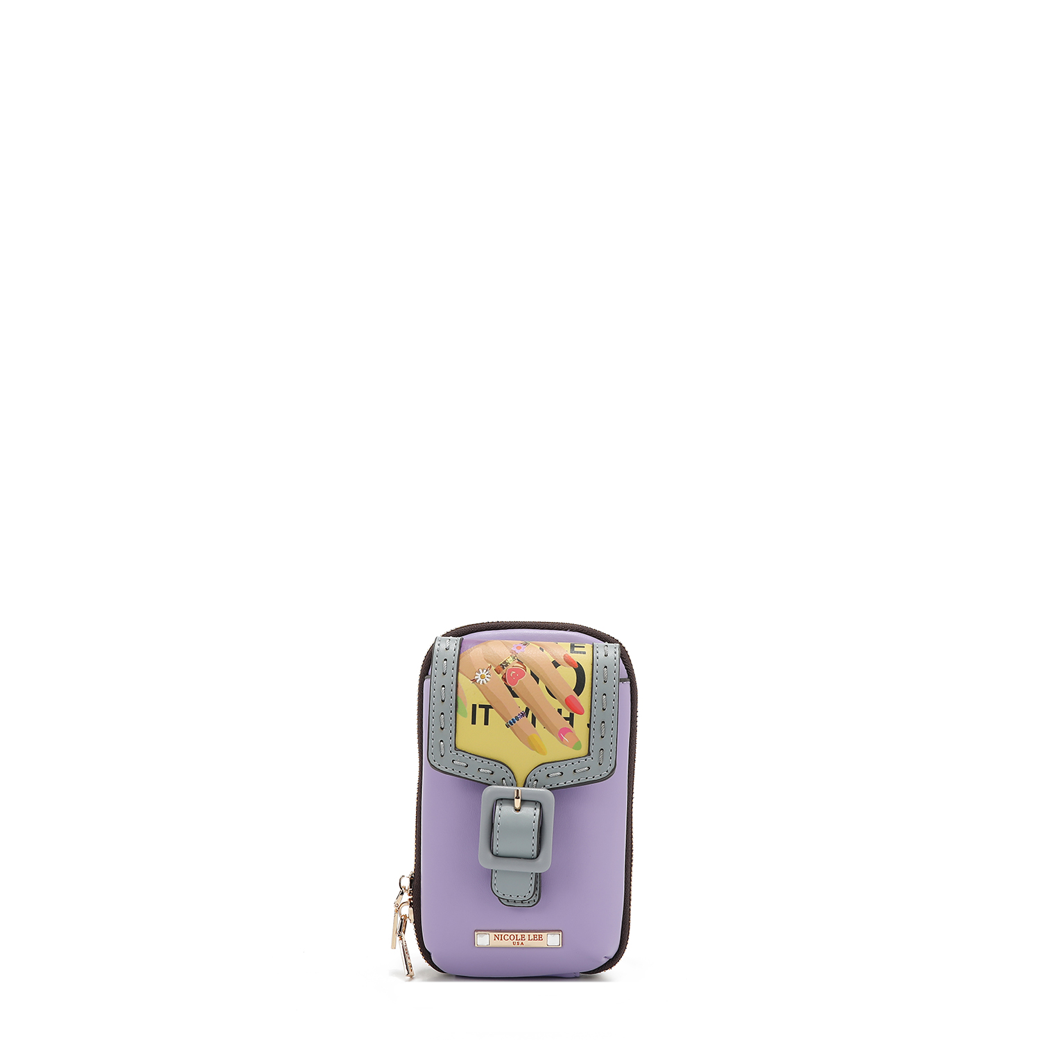 Foto 2 pulgar | Bolsa Crossbody De Nicole Lee Print Nail Polish