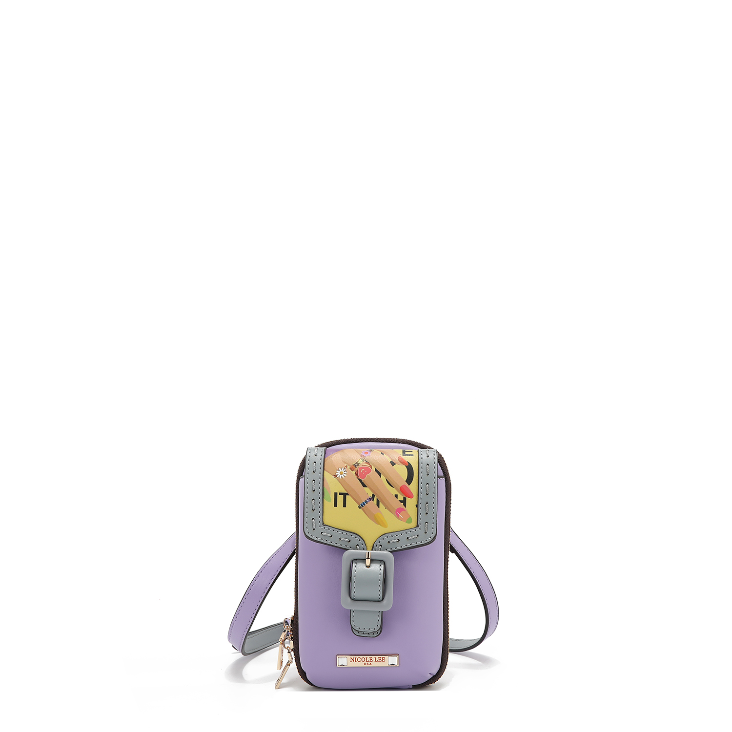 Foto 7 pulgar | Bolsa Crossbody De Nicole Lee Print Nail Polish