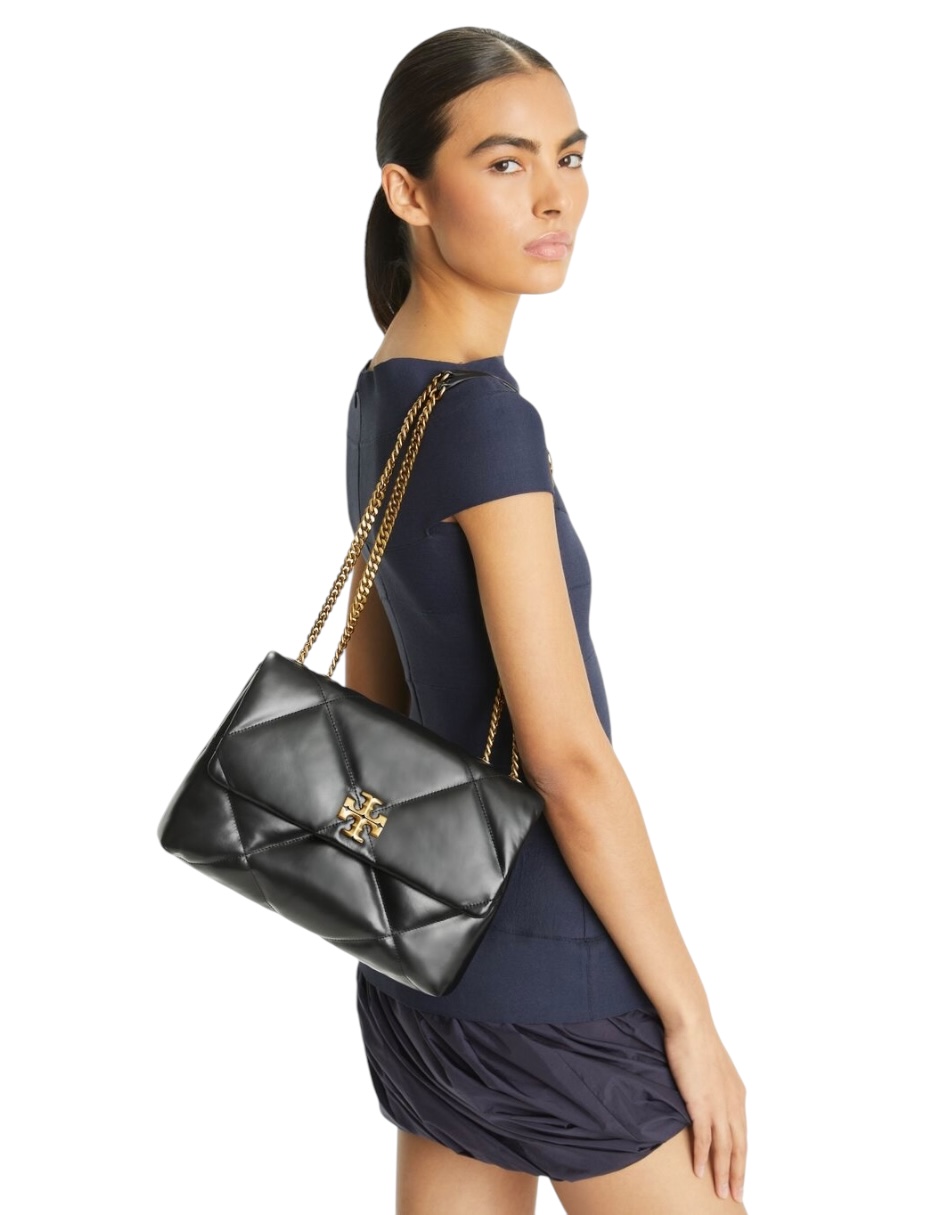 Foto 4 pulgar | Bolsa Crossbody Tory Burch Color Negro Con Asa Dorada