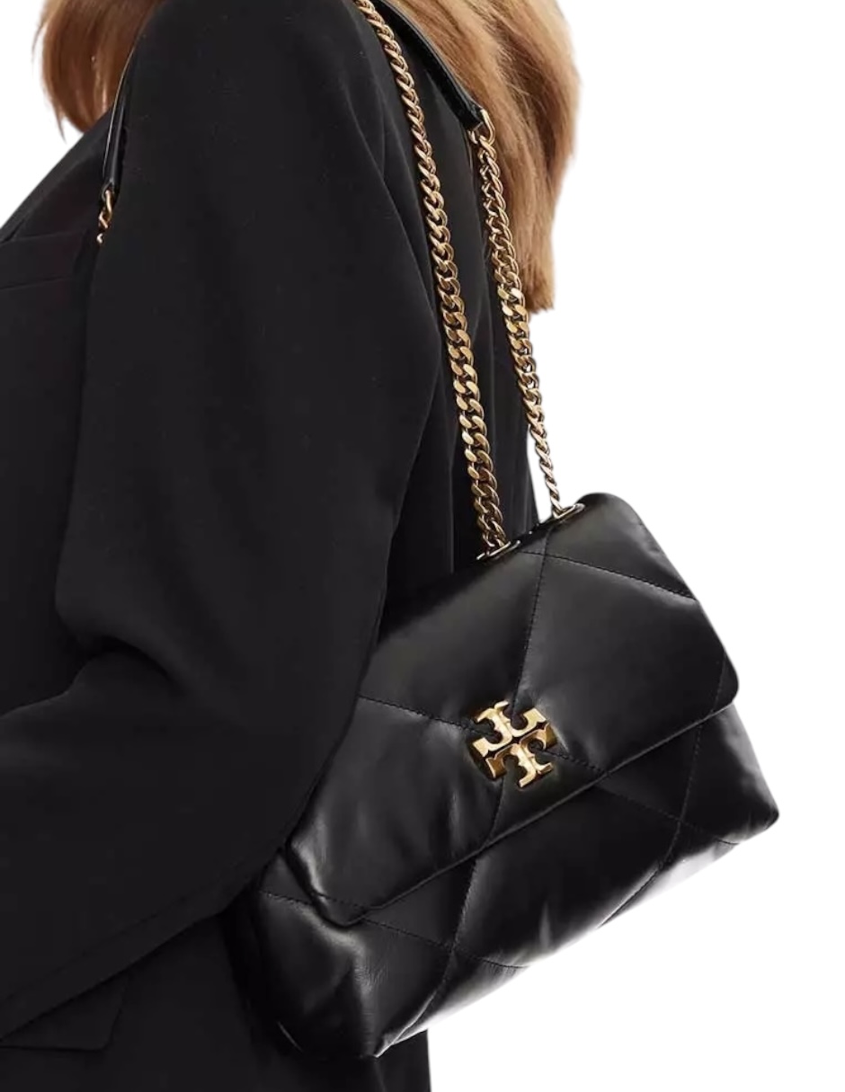 Foto 7 pulgar | Bolsa Crossbody Tory Burch Color Negro Con Asa Dorada
