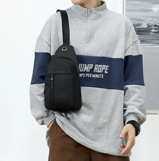 Foto 4 | Bolso Xtellar Bandolera Unisex Moderno Con Orificio Para Cable.