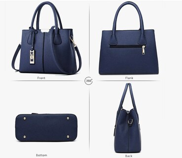 Foto 3 | Bolso Xtellar Para Impermeable Elegante Negra Dama Viaje Para Laptop Modelo Azul Oscuro
