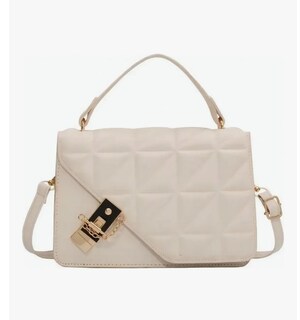 Foto 1 | Bolso Xtellar Bandolera De Un Hombro Con Cadena De Metal Para Mujer Color Blanco