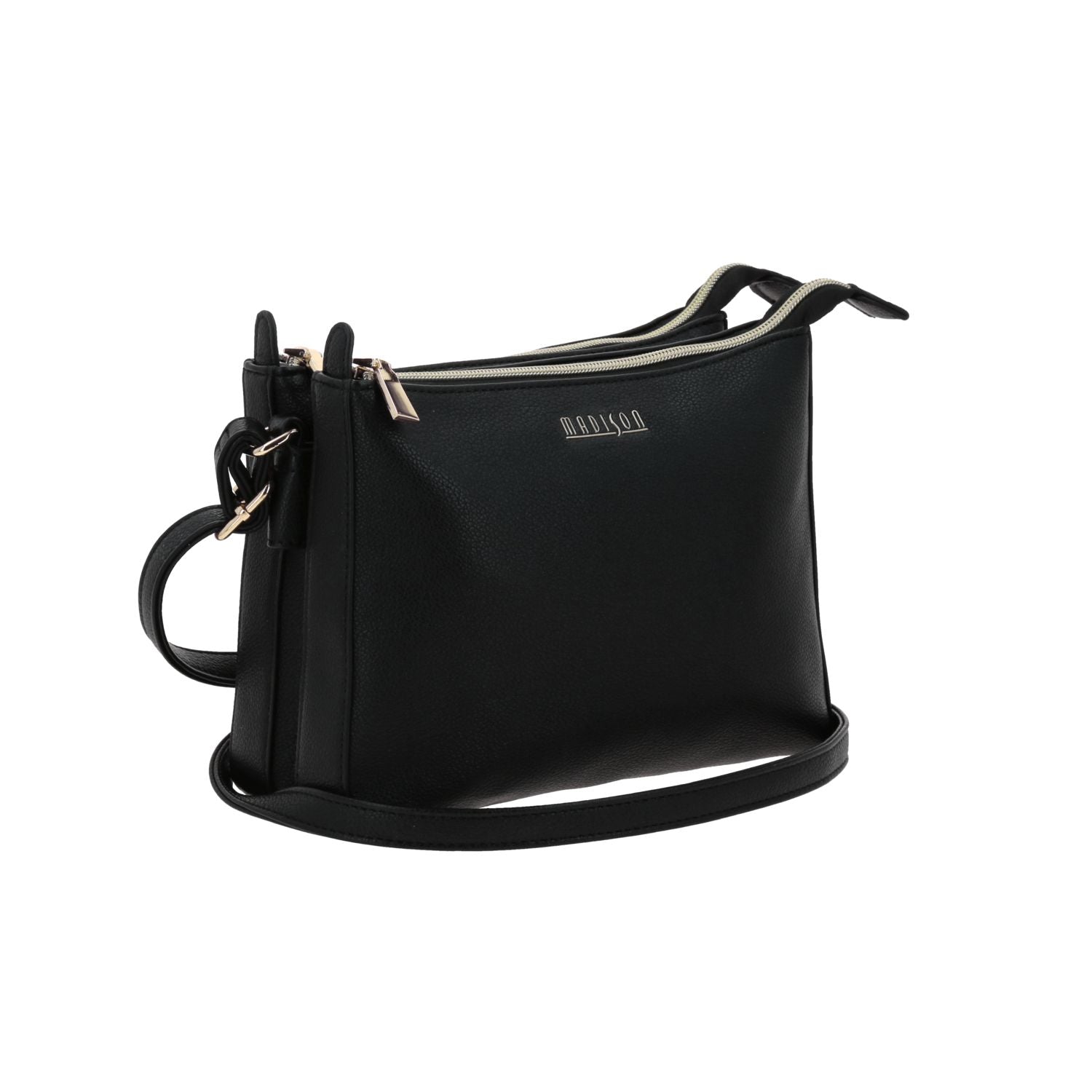 Foto 7 pulgar | Crossbody Negro Madison Floresia