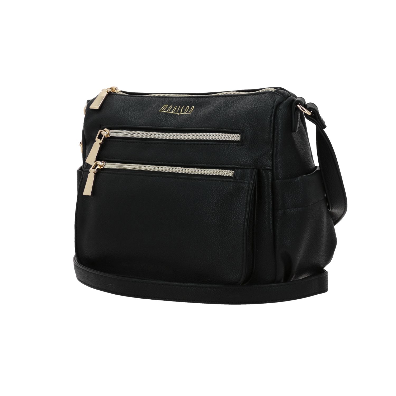Foto 3 pulgar | Crossbody Negro Madison Floresia
