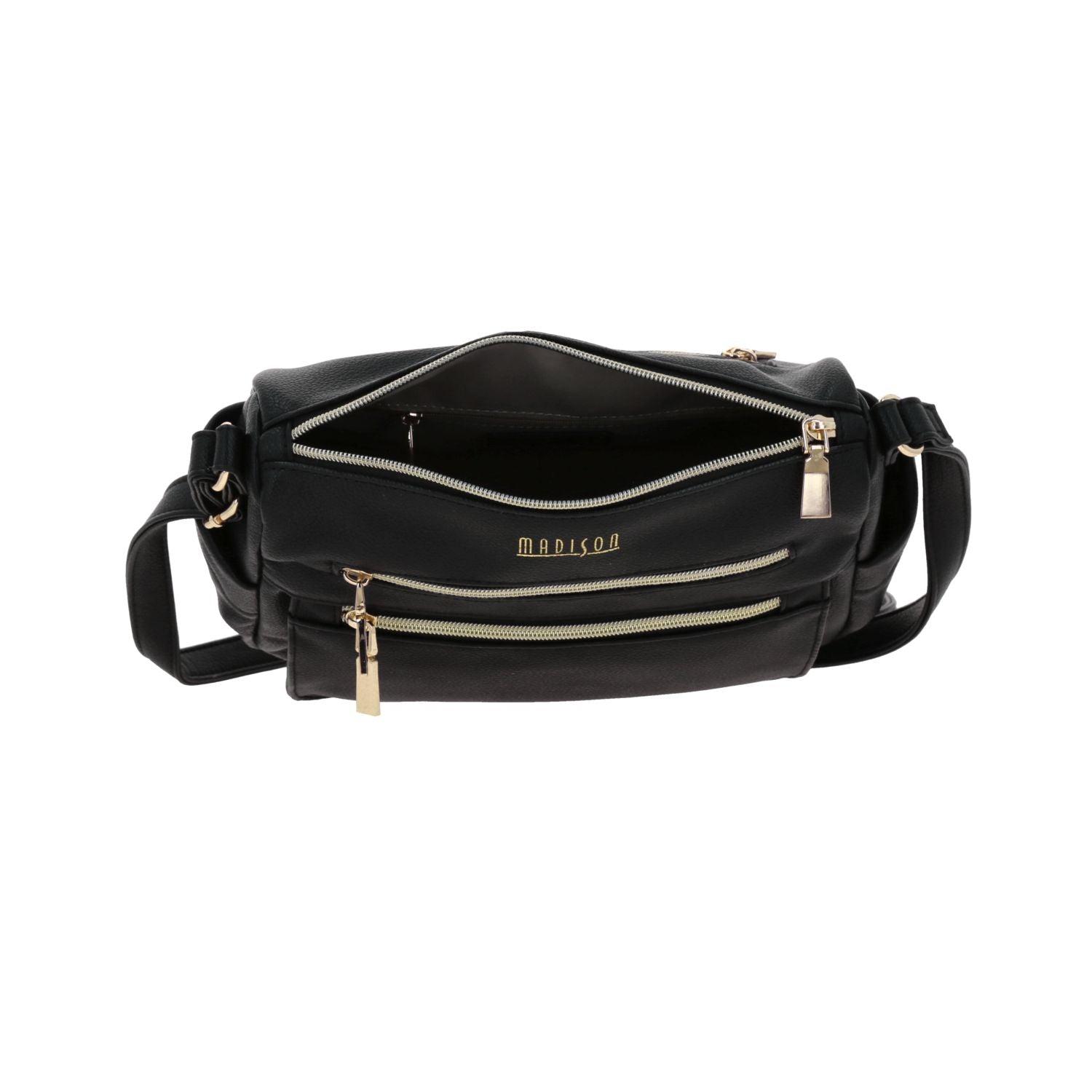 Foto 8 pulgar | Crossbody Negro Madison Floresia