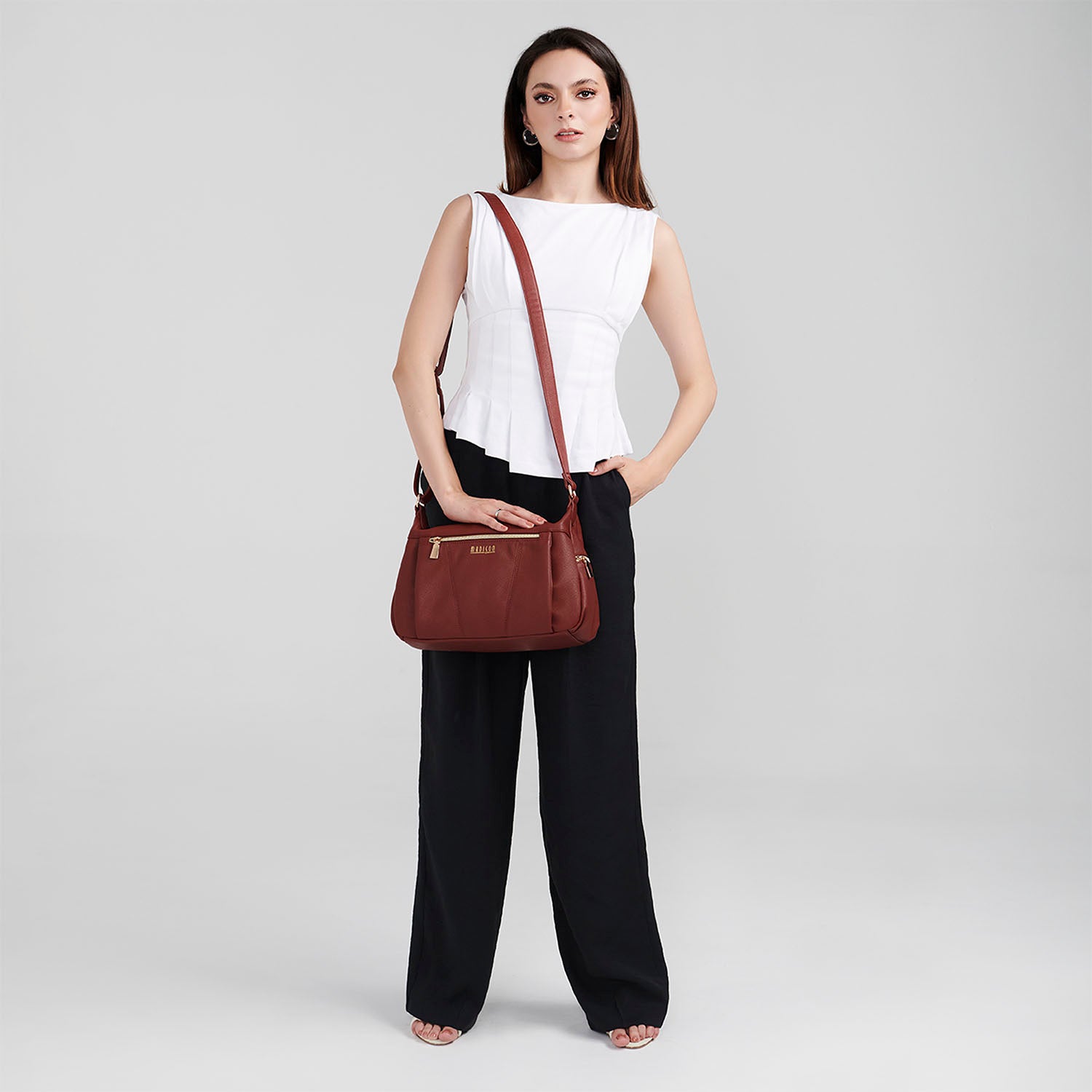 Foto 9 pulgar | Crossbody Tinto Madison Floresia
