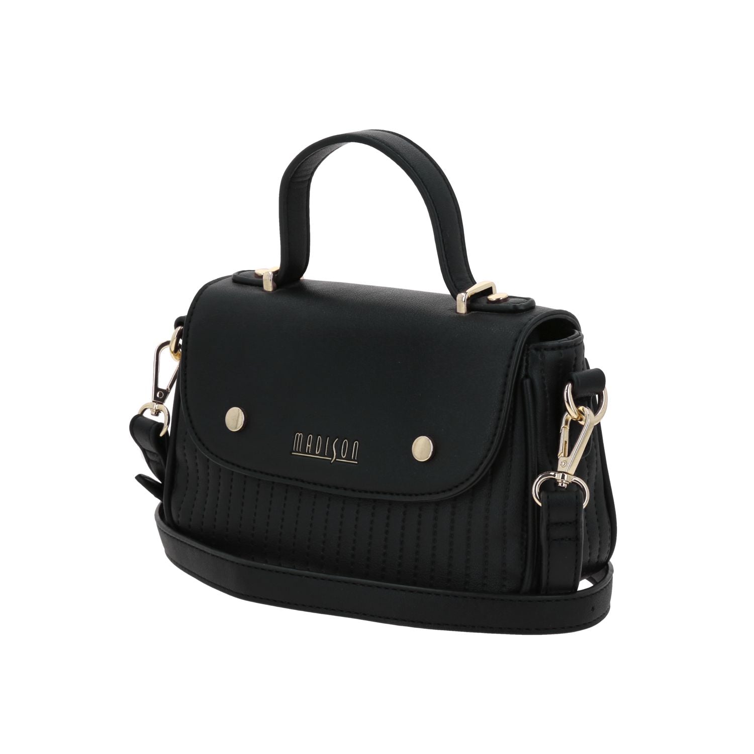 Foto 3 pulgar | Crossbody Negro Madison Lourdes