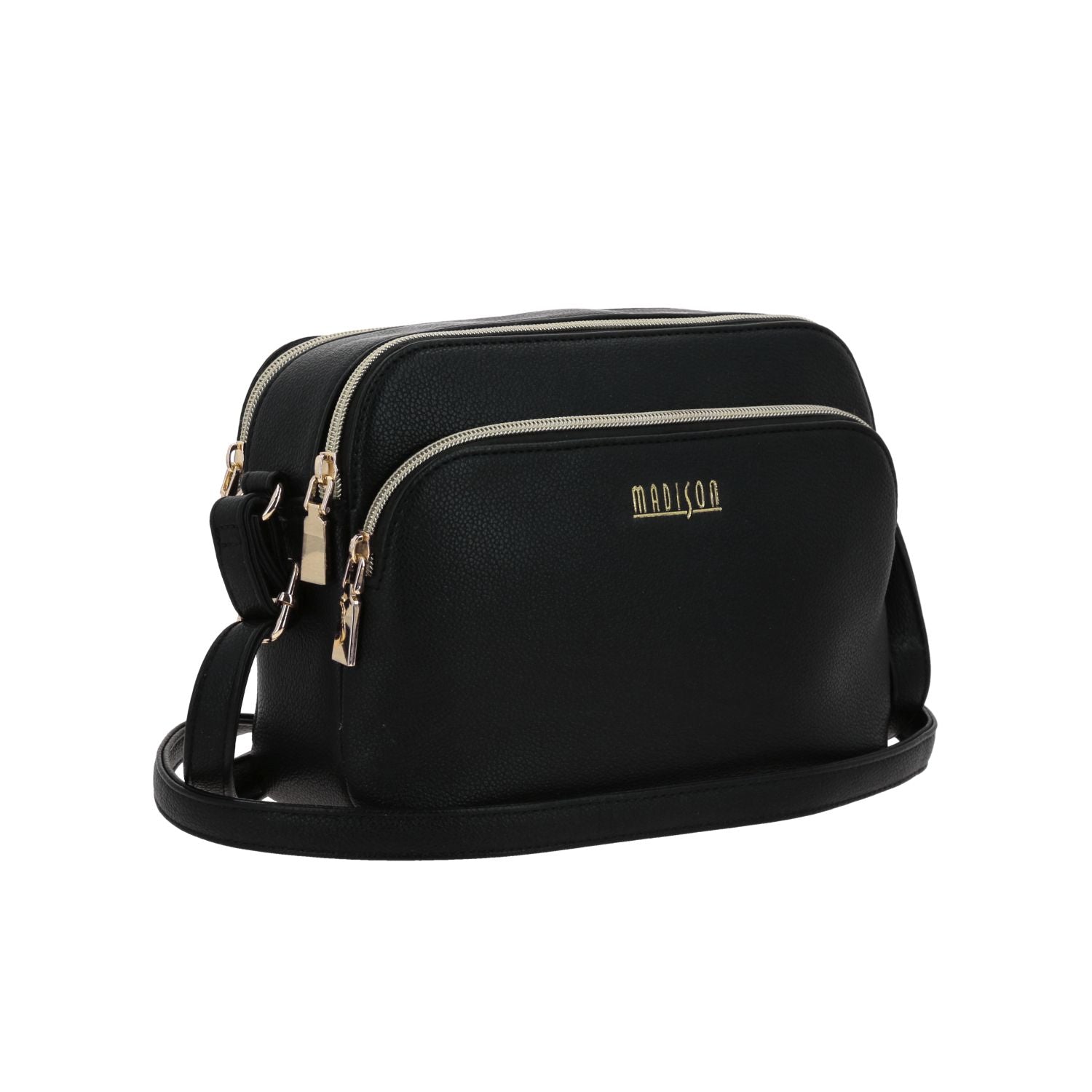 Foto 7 pulgar | Crossbody Negro Madison Floresia