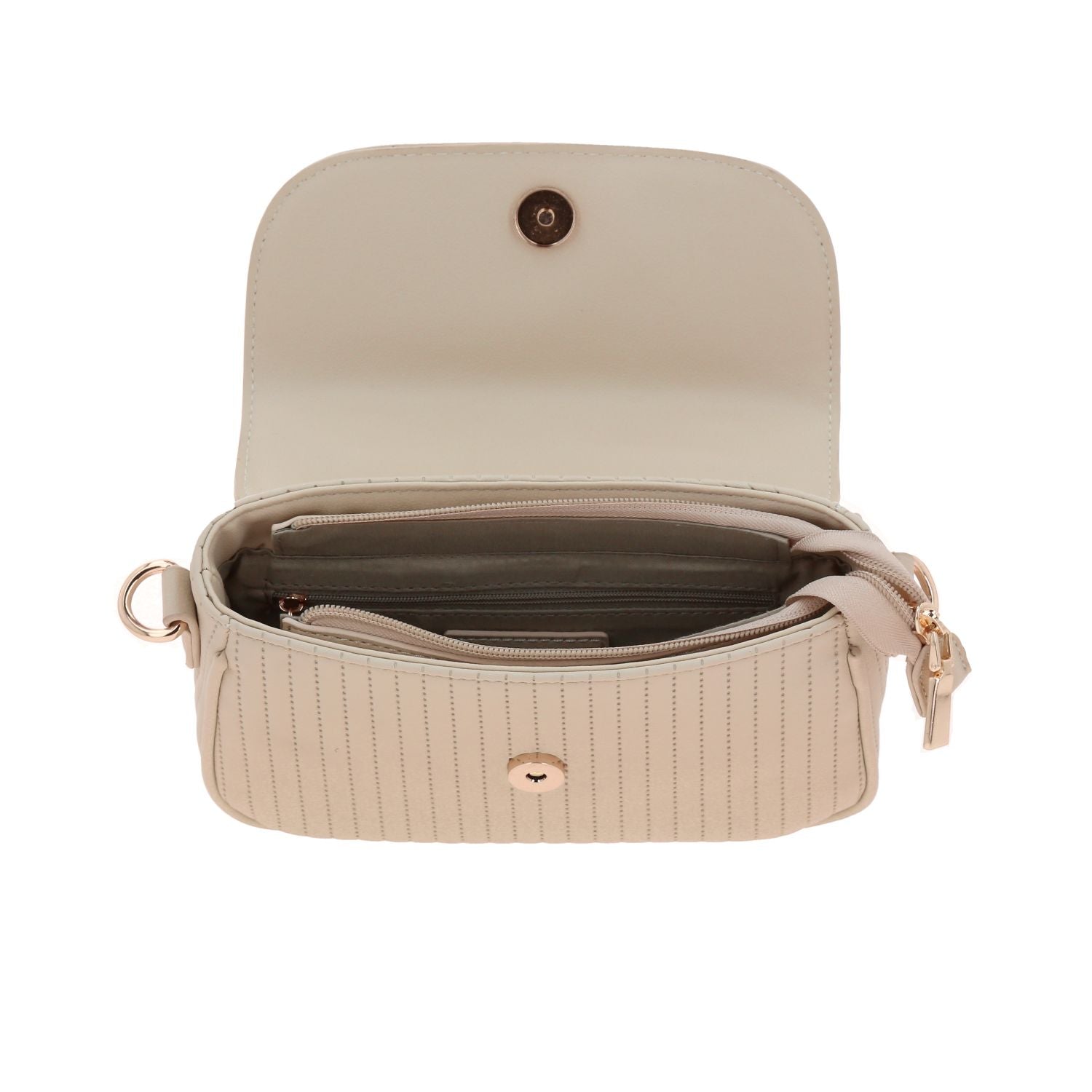 Foto 8 pulgar | Crossbody Beige Madison Lourdes