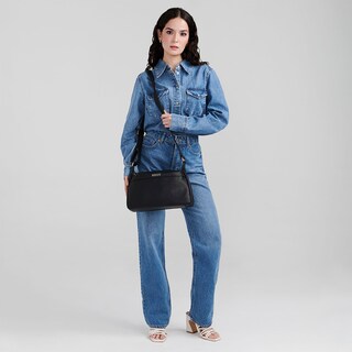Foto 8 | Crossbody Negro Madison Floresia