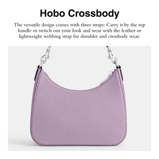 Foto 2 | Bolso De Mano Coach Hobo Crossbody De Suave Piel Morada - Venta Internacional.