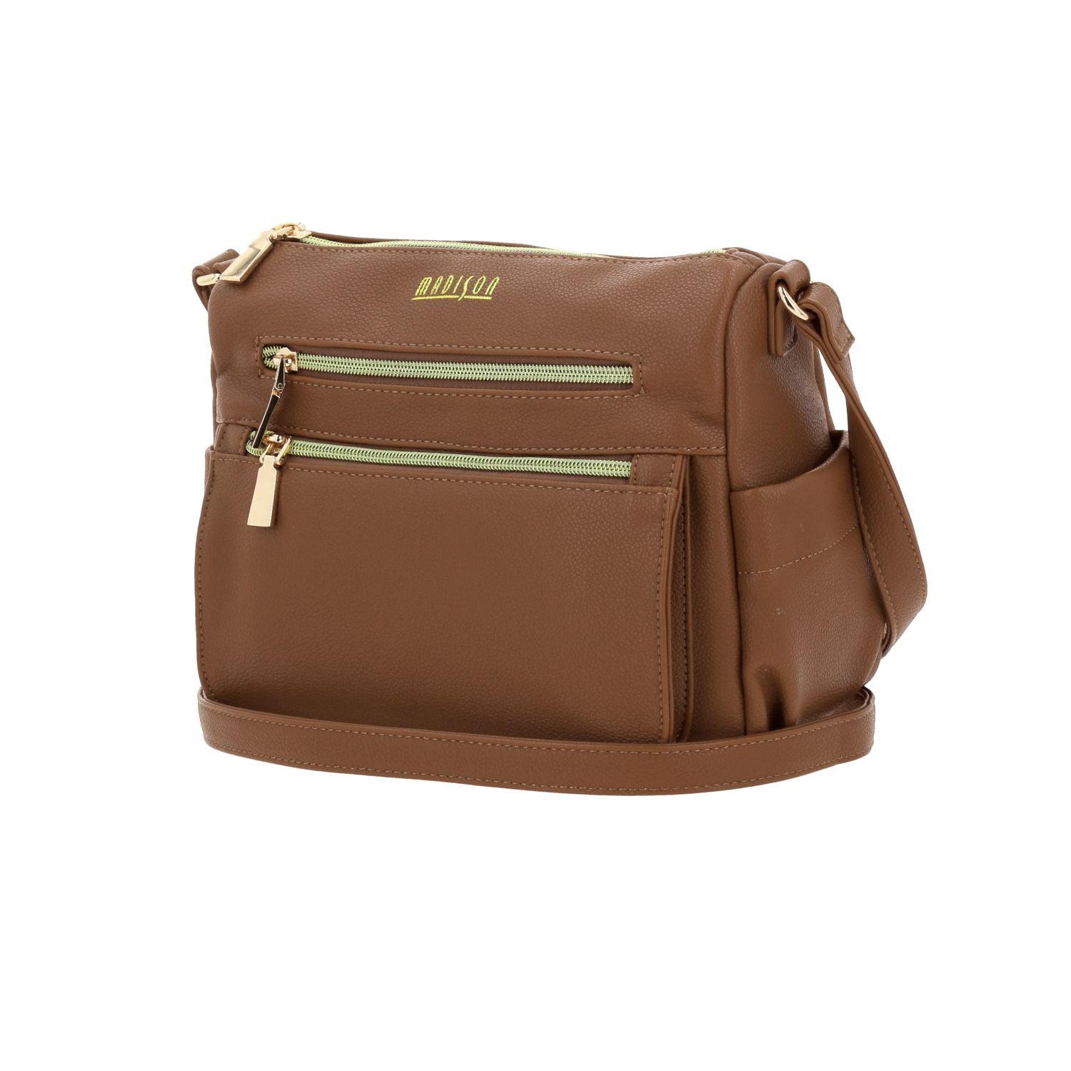 Foto 3 pulgar | Bolsa Crossbody Madison Floresia Café