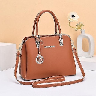 Foto 1 | Bolso De Mano Huoguo Fashion De Piel Para Mujer De Gran Capacidad Marrón - Venta Internacional.