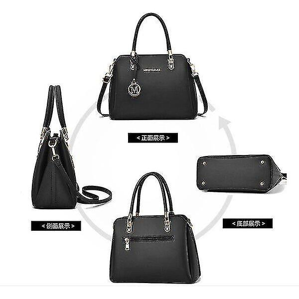 Foto 4 pulgar | Bolso De Mano Huoguo Fashion De Piel Para Mujer De Gran Capacidad Marrón - Venta Internacional.