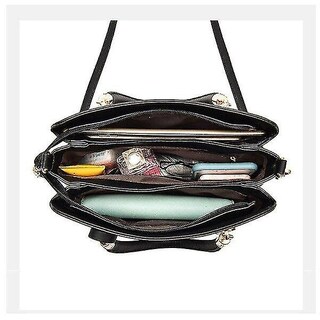 Foto 5 | Bolso De Mano Huoguo Fashion De Piel Para Mujer De Gran Capacidad Marrón - Venta Internacional.