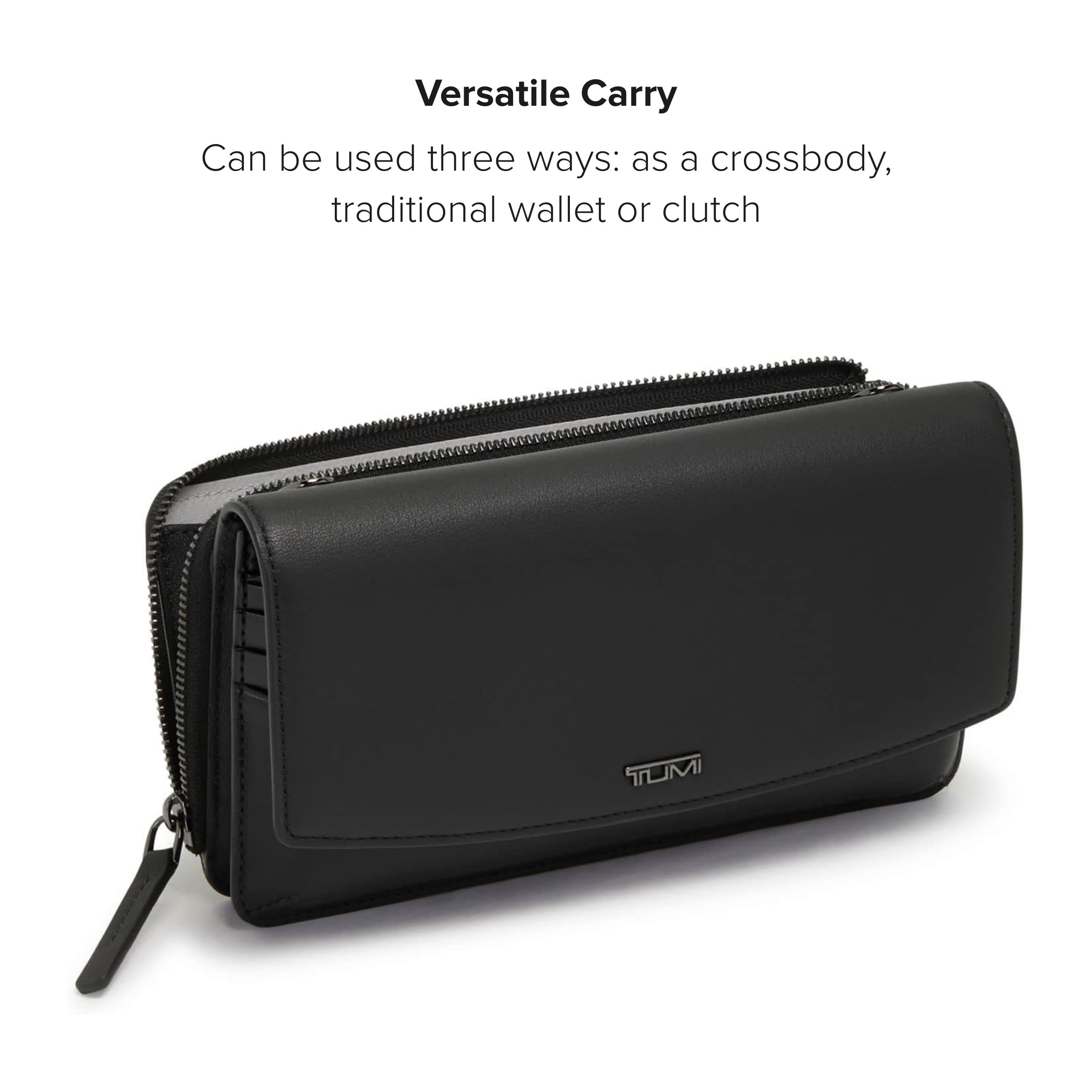 Foto 5 | Bolso Bandolera Tumi Belden Leather Black Para Mujer - Venta Internacional.