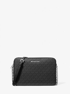 Foto 3 | Bandolera Michael Kors Jet Set De Lona Con Logotipo Grande - Venta Internacional.
