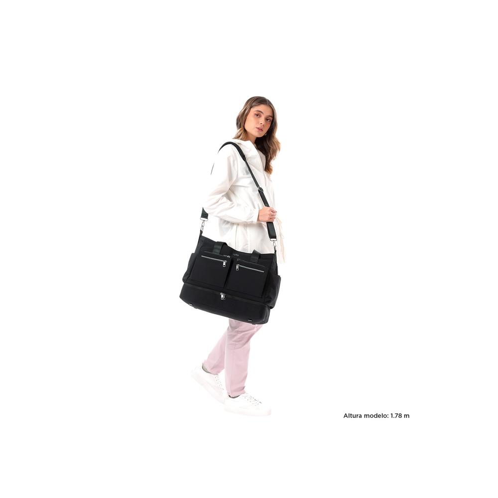 Foto 3 pulgar | Totto Bolsa De Dama | Mujer Crossbody Duffle Sahara - A Negro