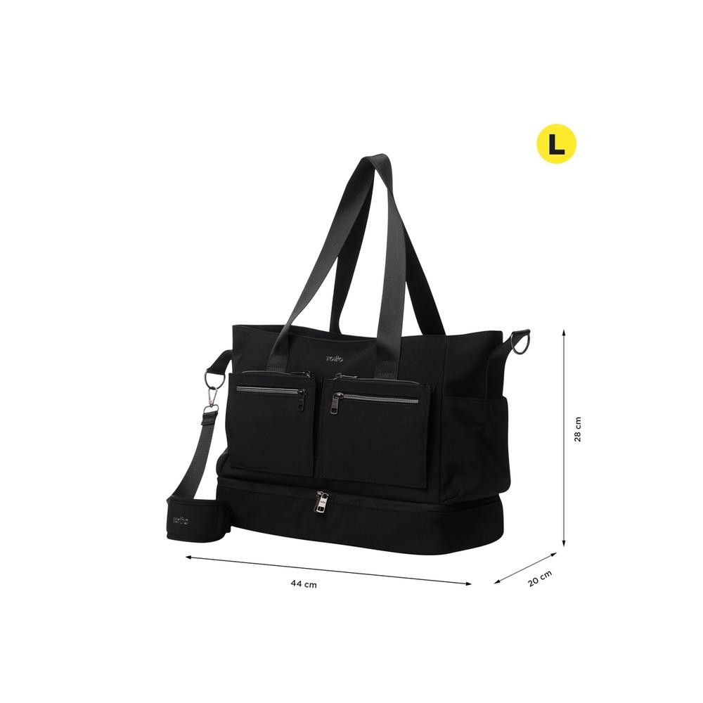 Foto 4 pulgar | Totto Bolsa De Dama | Mujer Crossbody Duffle Sahara - A Negro
