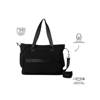 Foto 4 | Totto Bolsa De Dama | Mujer Crossbody Duffle Sahara - A Negro