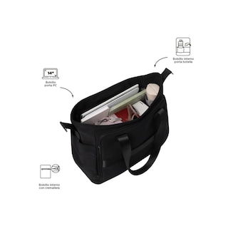 Foto 5 | Totto Bolsa De Dama | Mujer Crossbody Duffle Sahara - A Negro