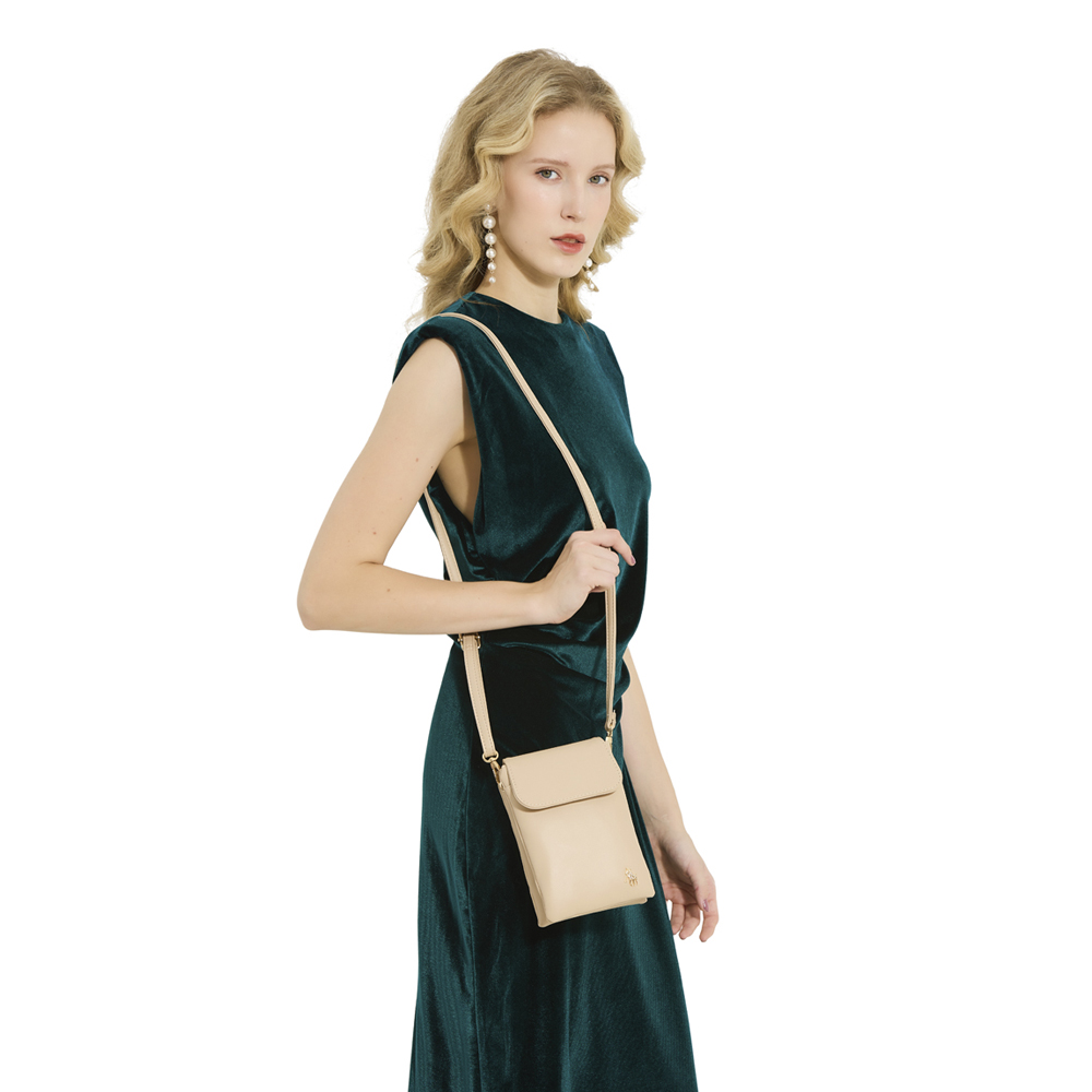 Foto 5 pulgar | Crossbody Hpc Polo Color Cenizo