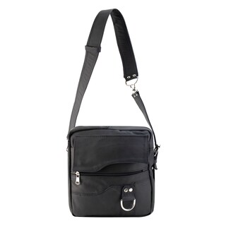 Foto 1 | Mariconera Unisex Negro Piel Piel Roma Nueva Imagen