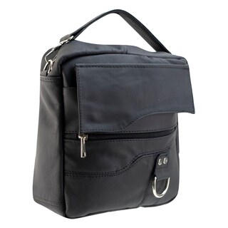 Foto 2 | Mariconera Unisex Negro Piel Piel Roma Nueva Imagen