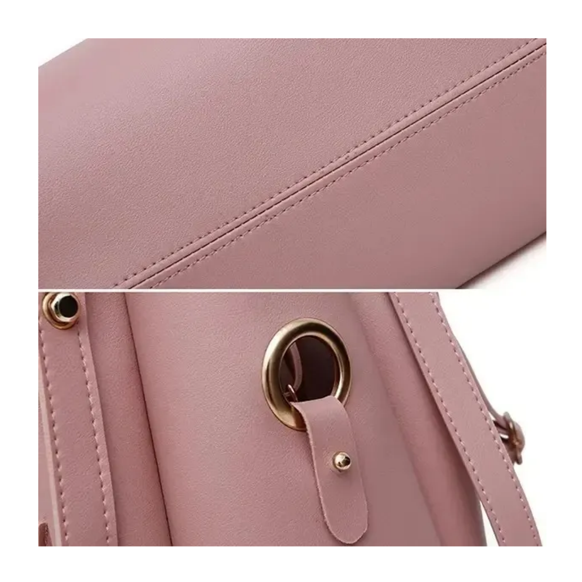 Foto 3 pulgar | Set 3 Bolsas Mujer Borla Moda  Eo Safe Imports Esi-19072 Color Rosa