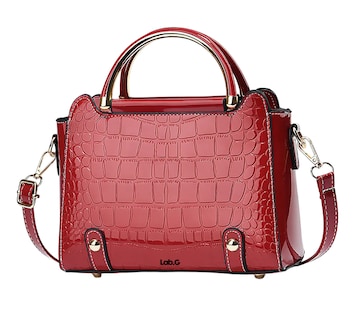 Foto 1 | Bolsa Bandolera Lab.g Mujer Moda Cartera Crossbody Tote Hombro Rojo